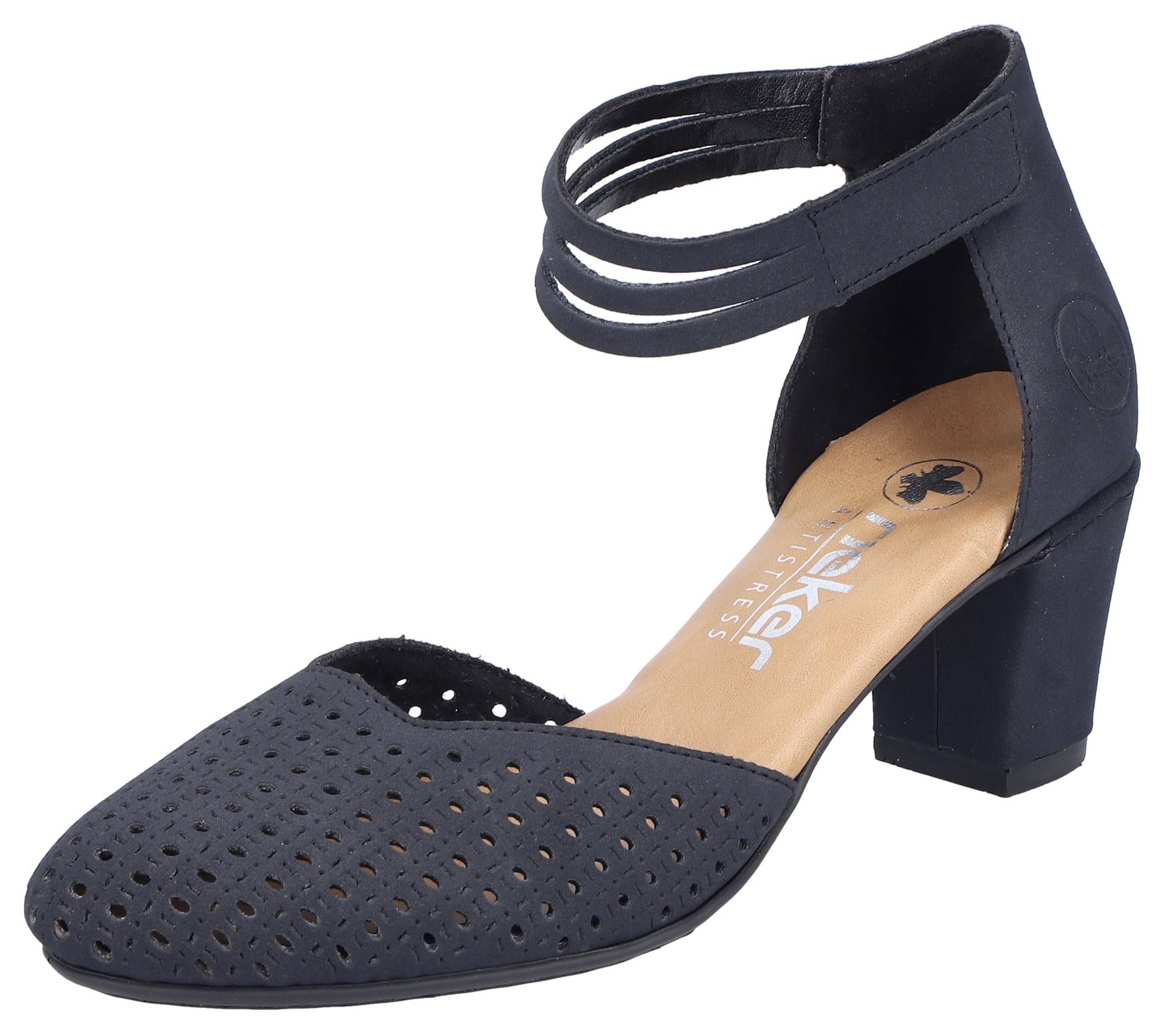 Rieker Spangenpumps, Abendschuh, Festtagsschuh, Trichterabsatz, mit Klettverschluss Rieker Spangenpumps, Abendschuh, Festtagsschuh, Trichterabsatz, mit Klettverschluss von Rieker