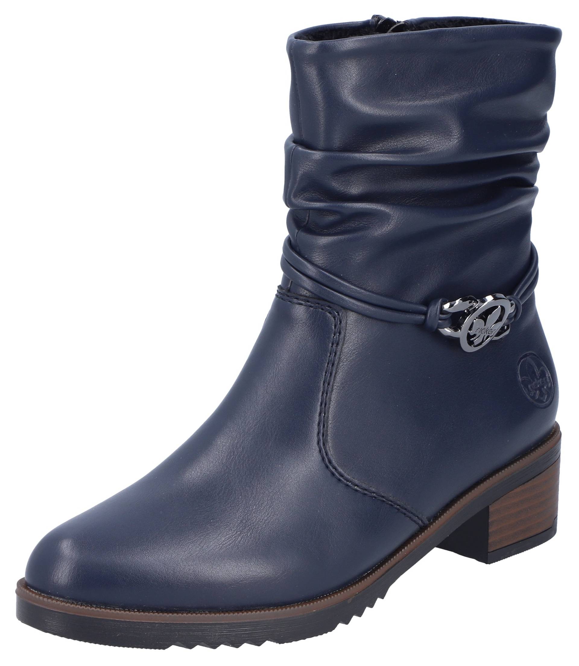 Rieker Stiefelette, Boots, Blockabsatz, mit gerafftem Schaft, schmale Form Rieker Stiefelette, Boots, Blockabsatz, mit gerafftem Schaft, schmale Form von Rieker