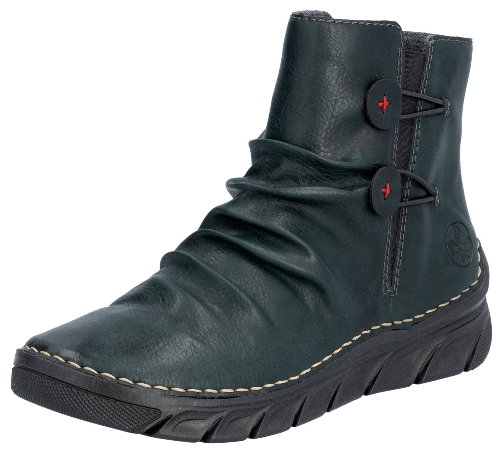 Rieker Stiefelette, Winterboots, Keilsohle, Innenreissverschluss und slouchy Schaft von Rieker