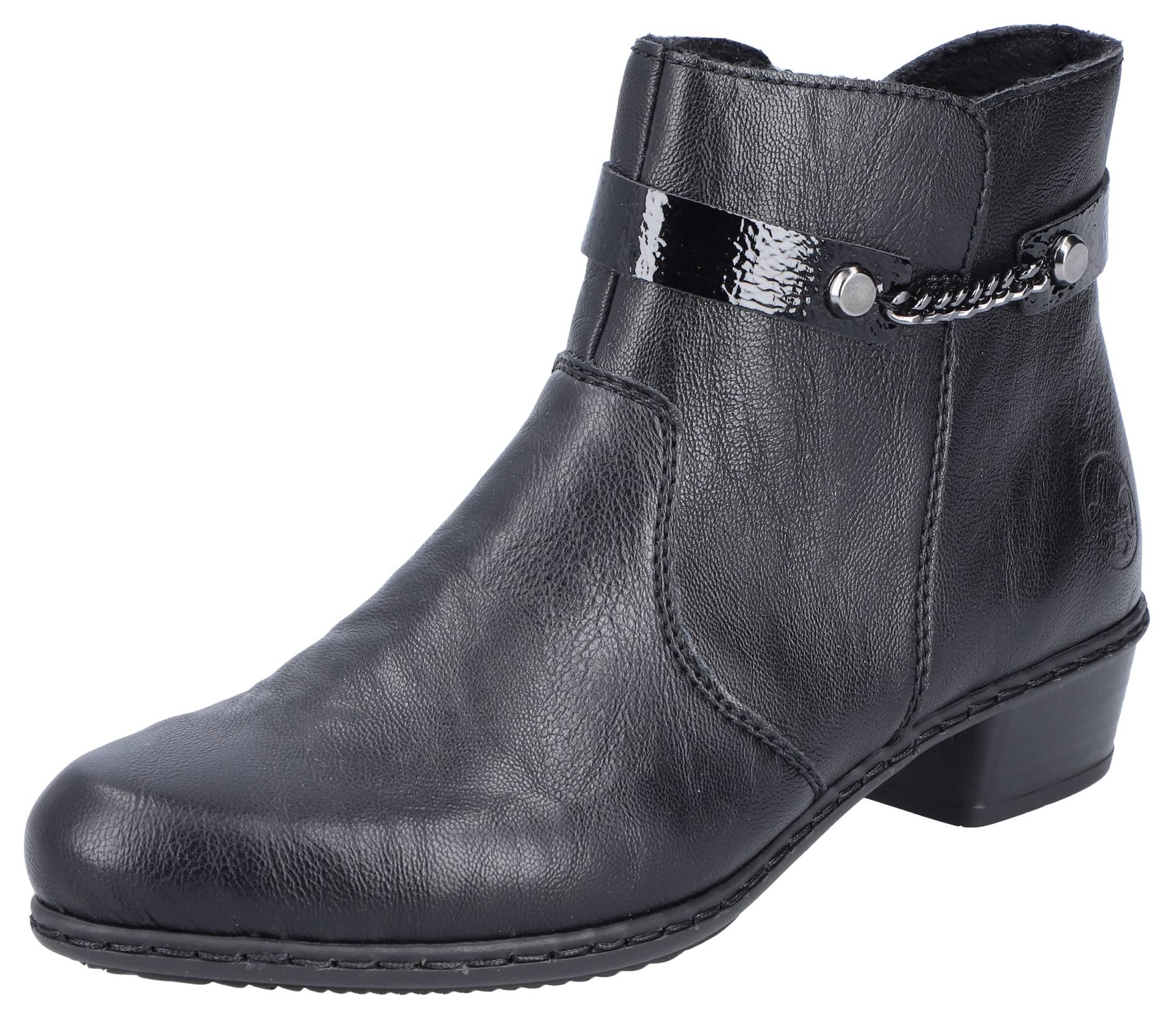 Rieker Stiefelette, mit kleiner Zierkette am Schaft, schmale Form Rieker Stiefelette, mit kleiner Zierkette am Schaft, schmale Form von Rieker