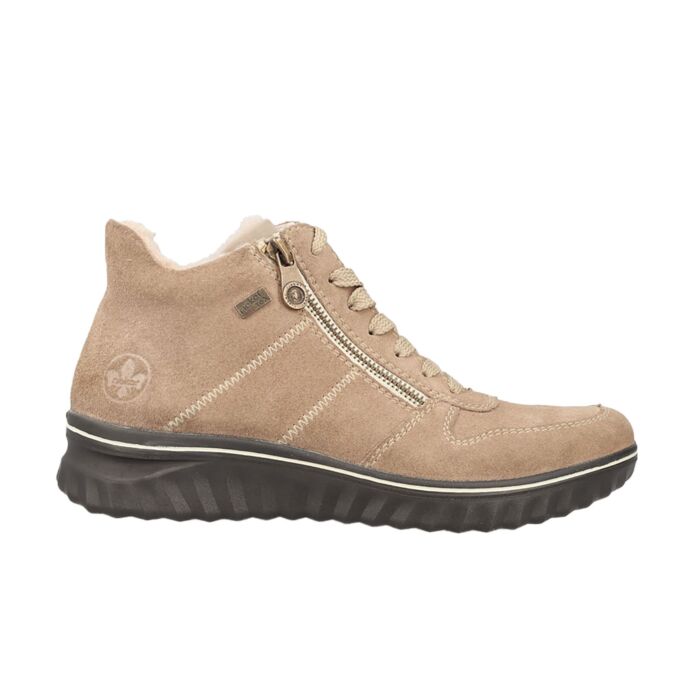 Rieker Stiefelette für Damen aus pflegeleichtem Veloursleder Rieker Stiefelette für Damen aus pflegeleichtem Veloursleder von Rieker