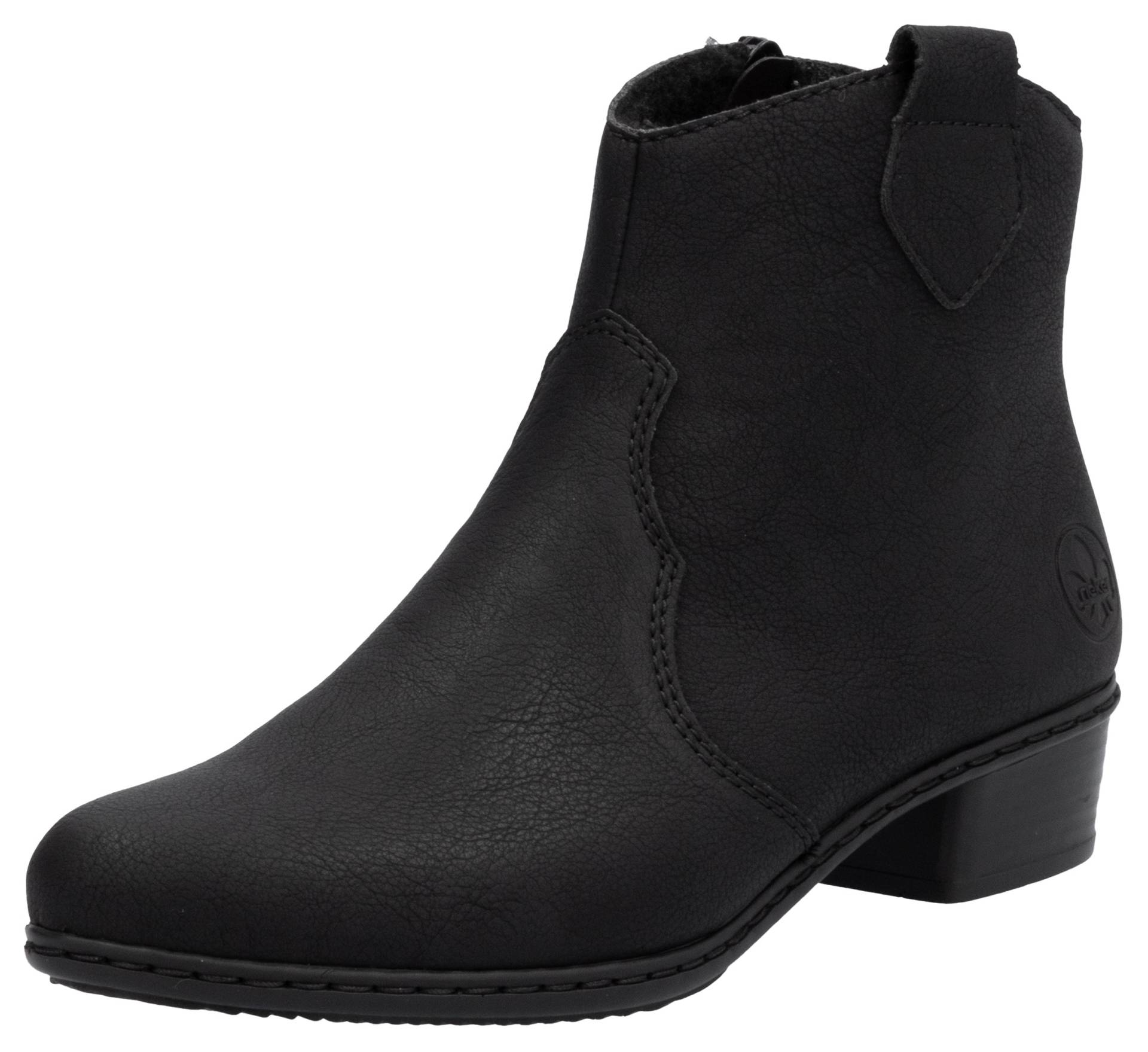 Rieker Westernstiefelette, Stiefelette, Cowboyboots, Blockabsatz, mit Innenreissverschluss von Rieker