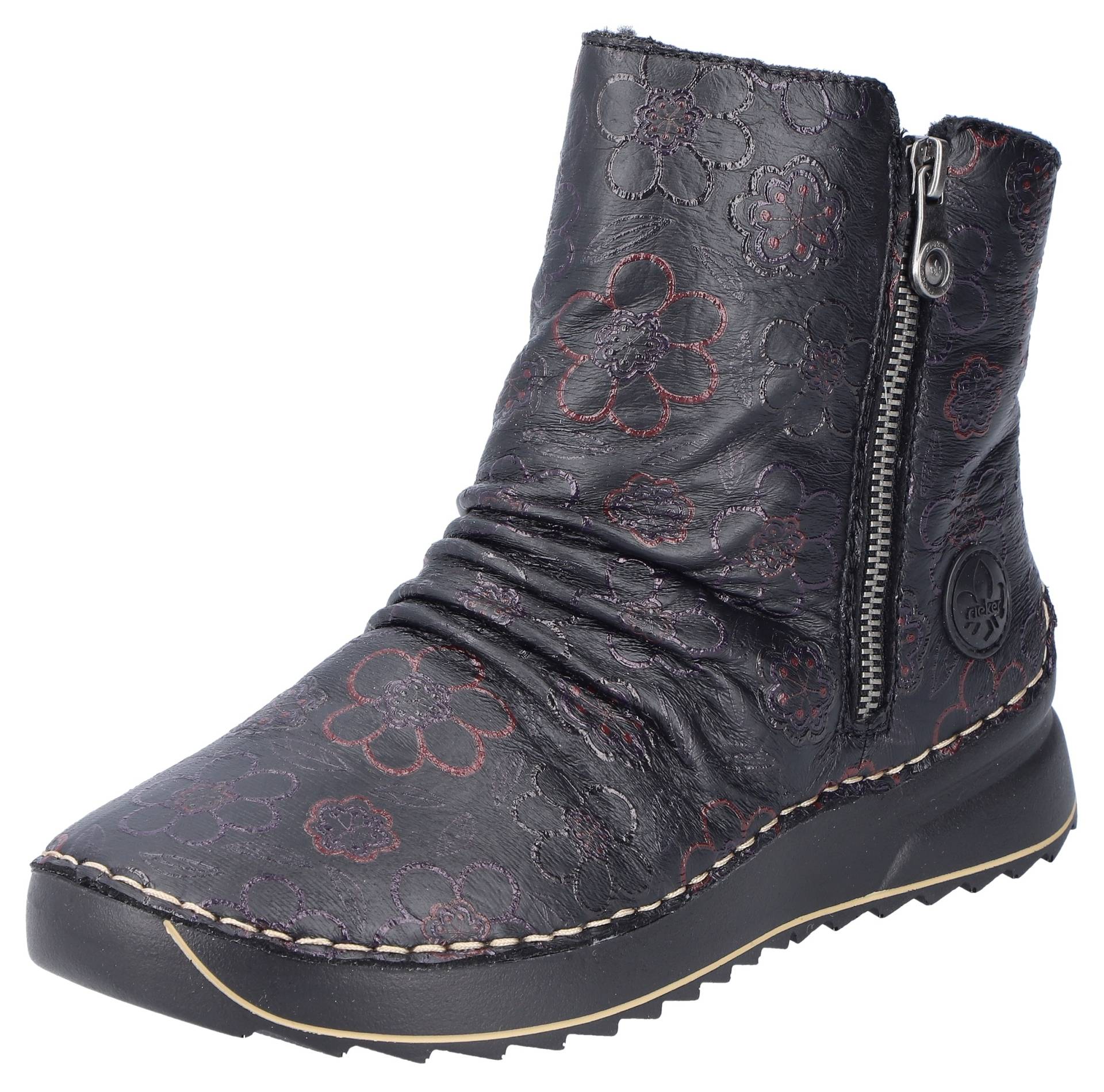 Rieker Winterboots, Plateaustiefelette, Print-Boots mit Aussenreissverschluss von Rieker