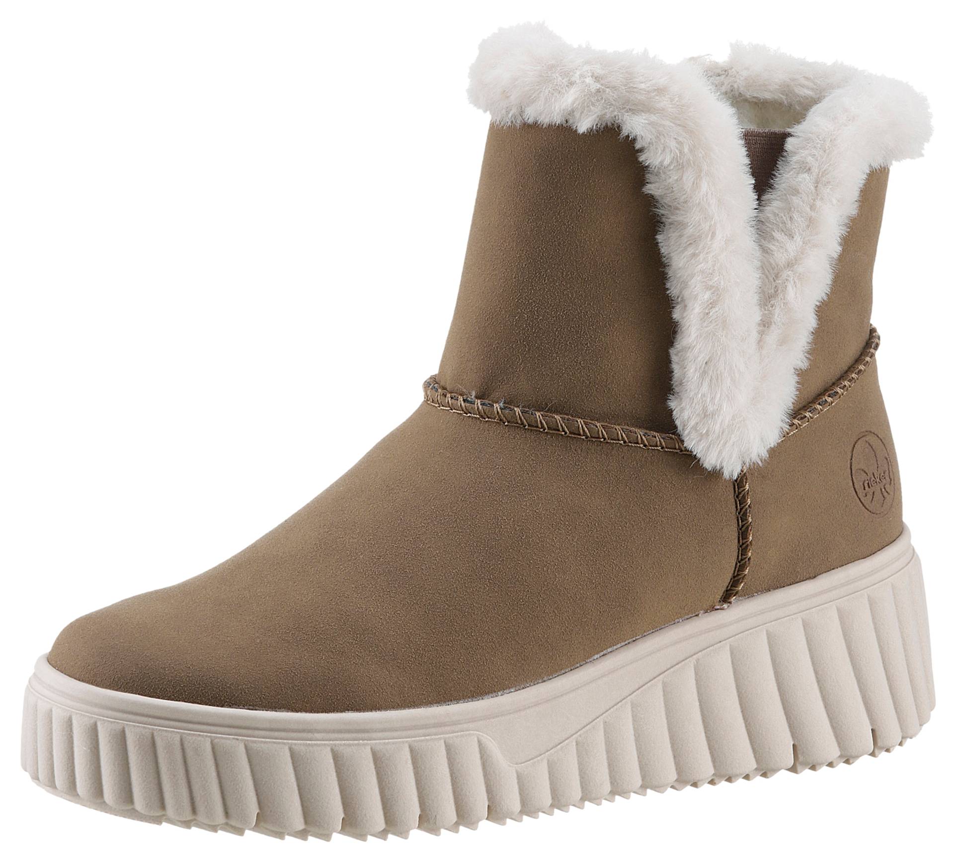 Rieker Winterboots, Schlupfboots, Stiefelette mit beidseitigen Stretcheinsätzen von Rieker