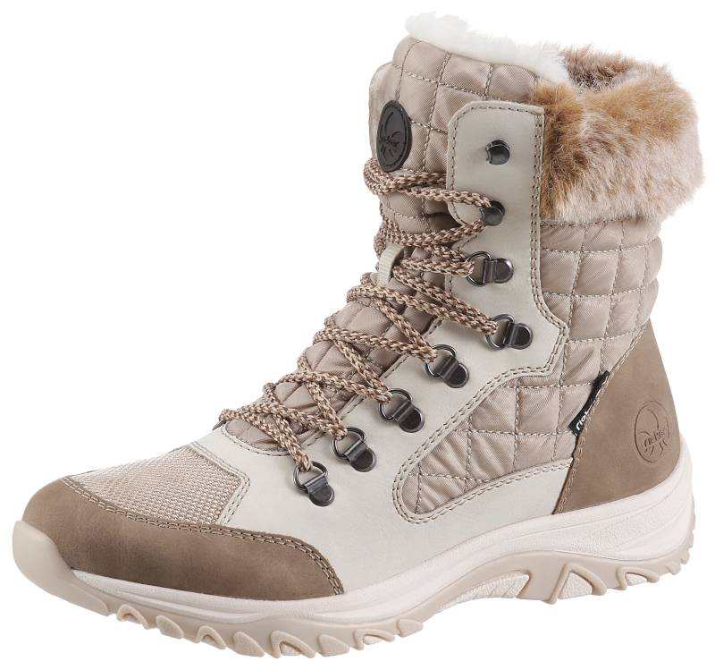 Rieker Winterboots, Winterstiefelette, TEX-Membran, mit Warmfutter, Fellimitatkragen von Rieker