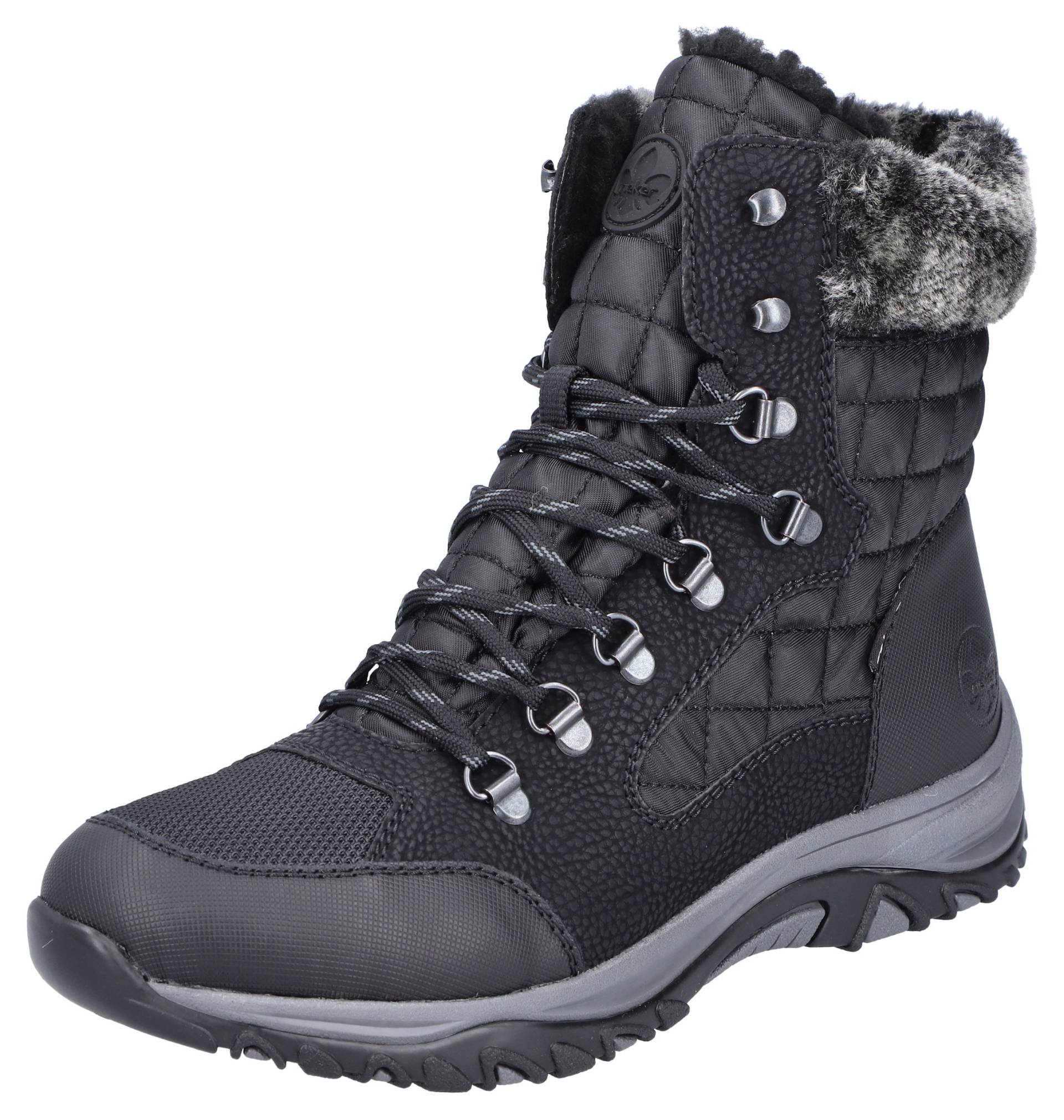 Rieker Winterboots, Winterstiefelette, TEX-Membran, mit Warmfutter, Fellimitatkragen von Rieker