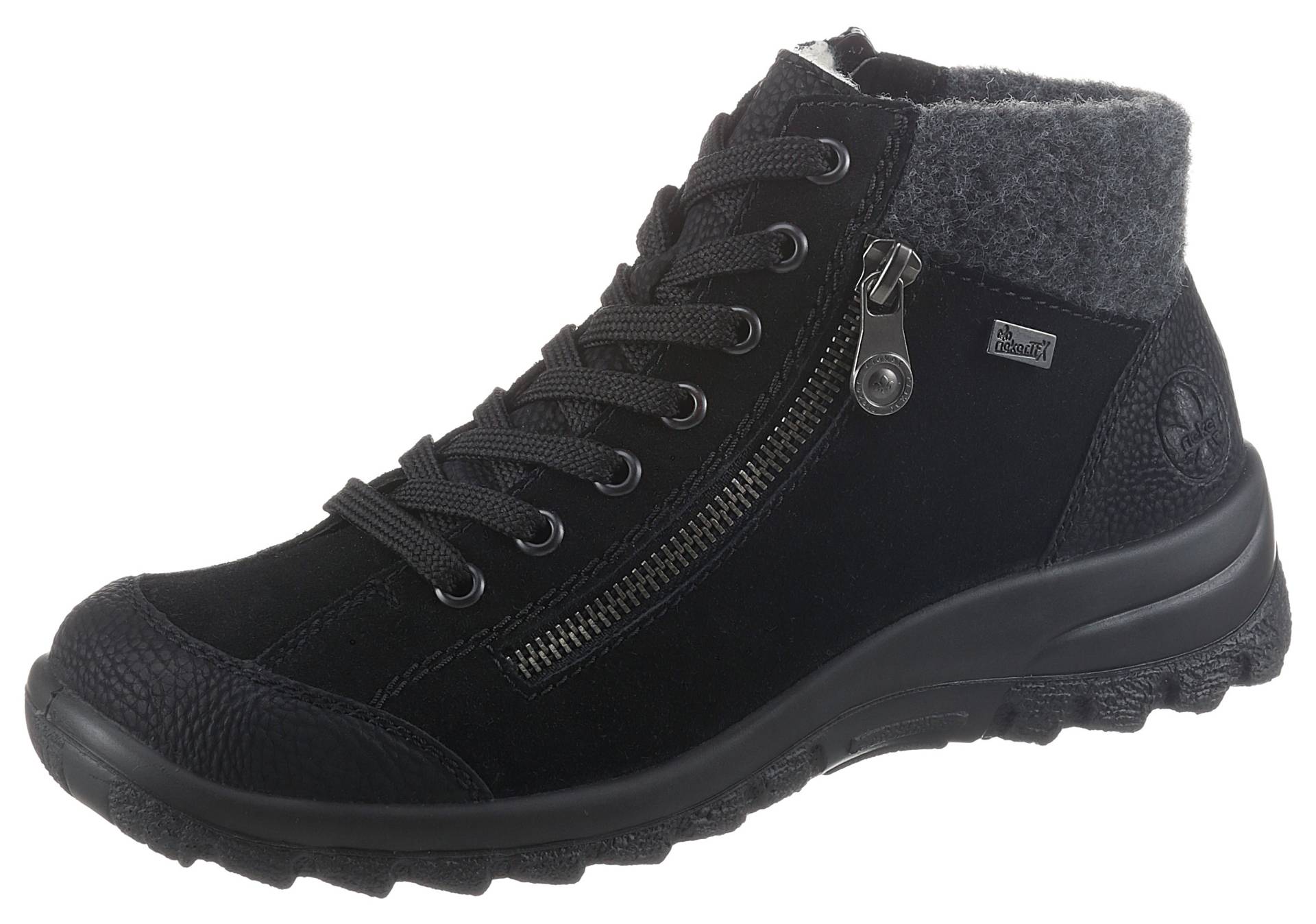 Rieker Winterboots, Outdoorboots, Winterstiefelette mit Filz-Schaftabschluss, Rieker TEX von Rieker