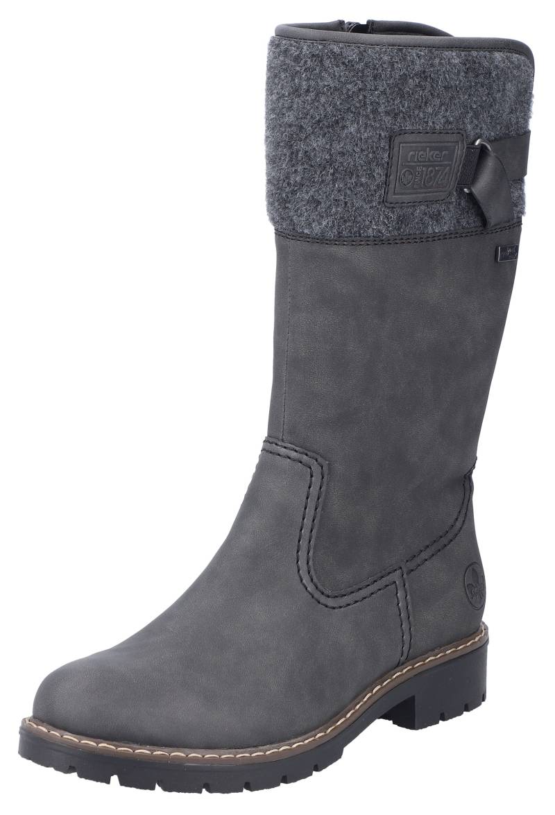 Rieker Winterstiefel, Boots, Blockabsatz, mit wasserabweisender riekerTEX-Membran von Rieker