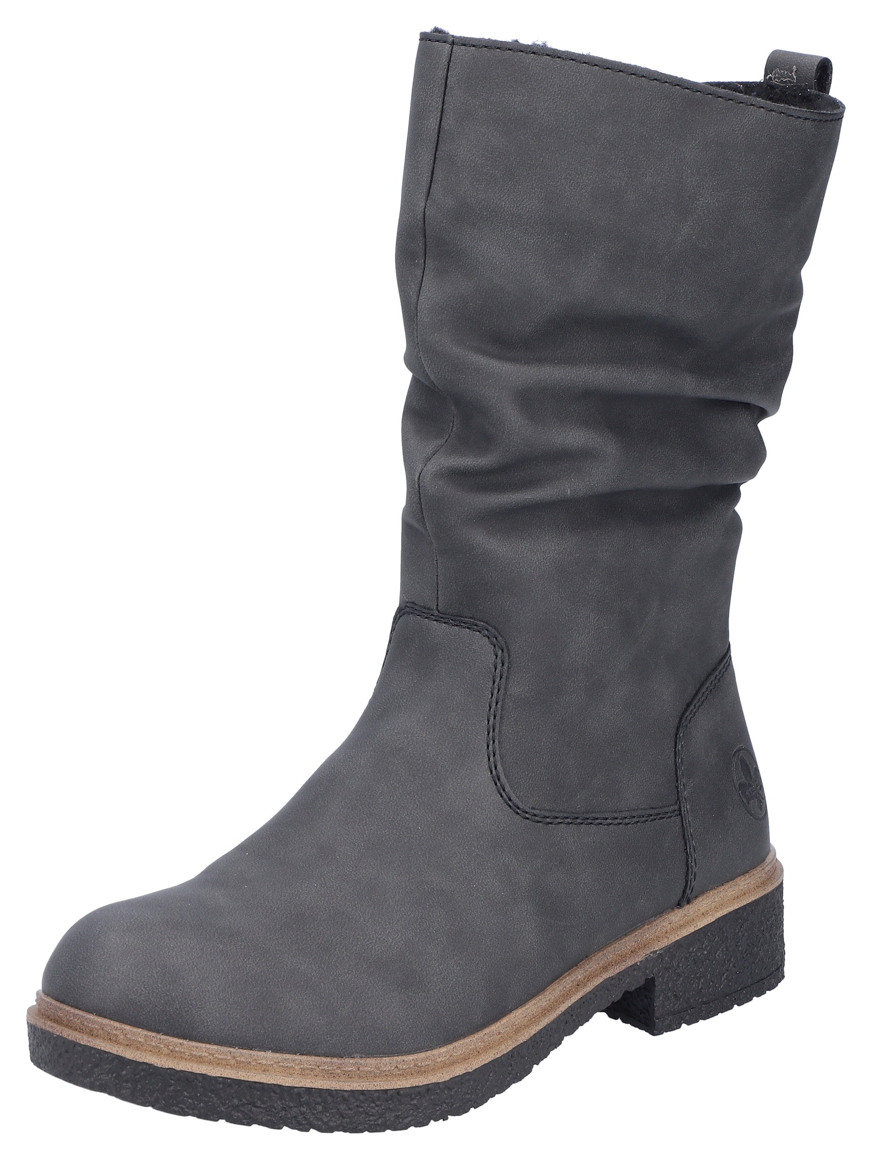 Rieker Winterstiefel, Klassik-Stiefel, Blockabsatz, slouchy Schaft, mit Warmfutter von Rieker