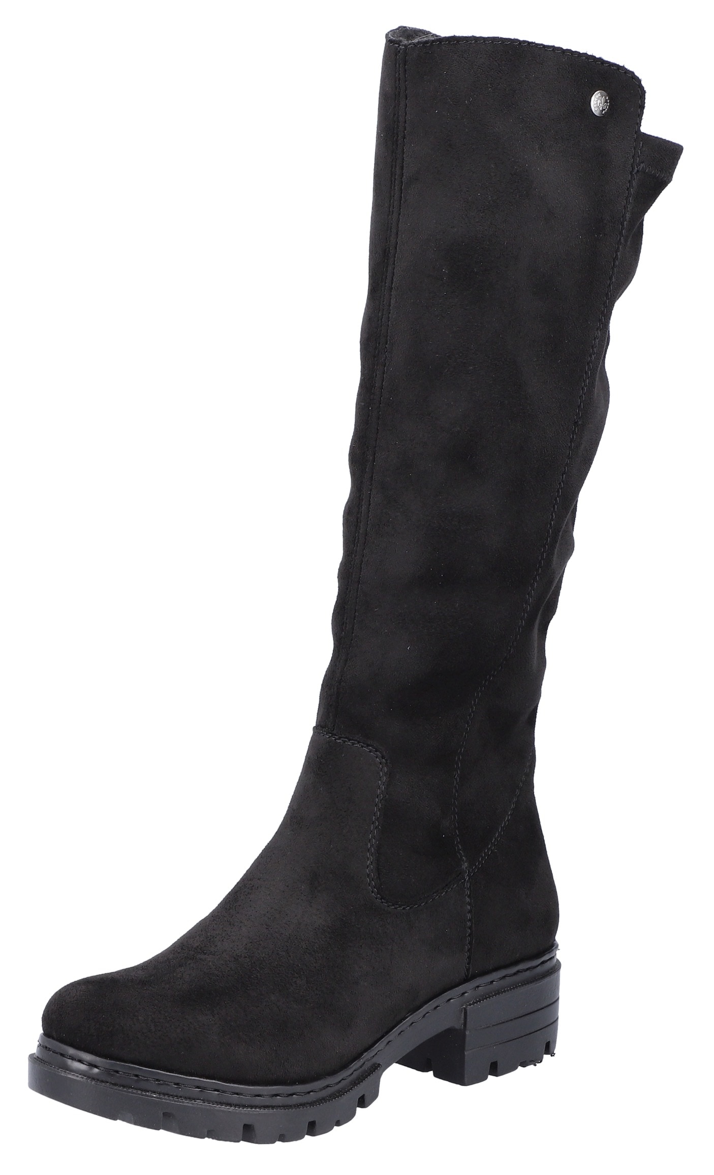 Rieker Winterstiefel, Langschaftstiefel, Blockabsatz, mit Stretch von Rieker