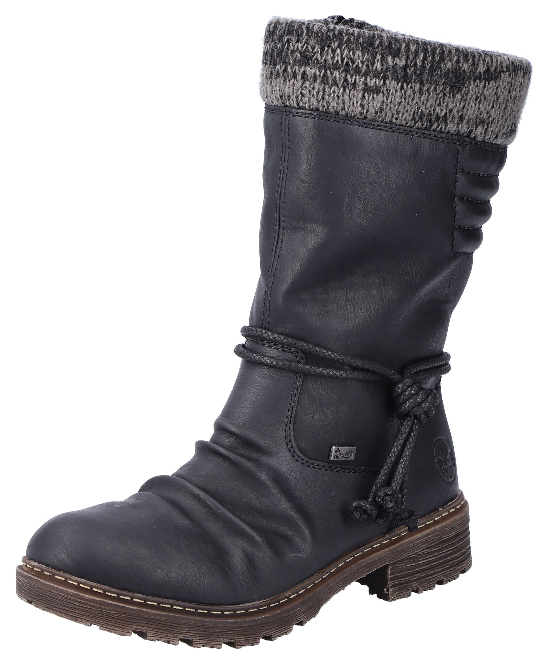 Rieker Winterstiefel, mit gestricktem Schaftrand von Rieker