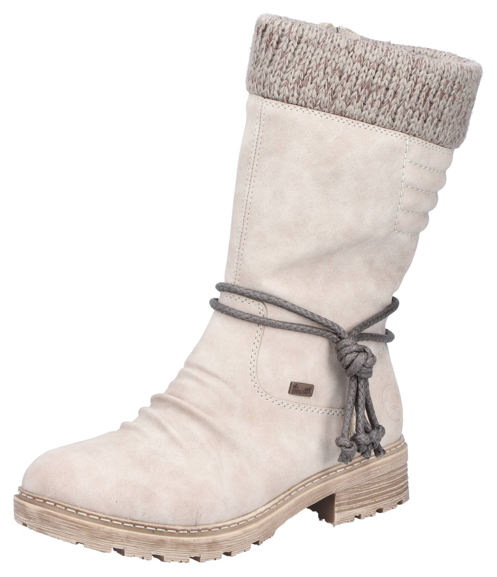 Rieker Winterstiefel, Winterboots, Blockabsatz, TEX-Membran, mit gestricktem Schaftrand Rieker Winterstiefel, Winterboots, Blockabsatz, TEX-Membran, mit gestricktem Schaftrand von Rieker
