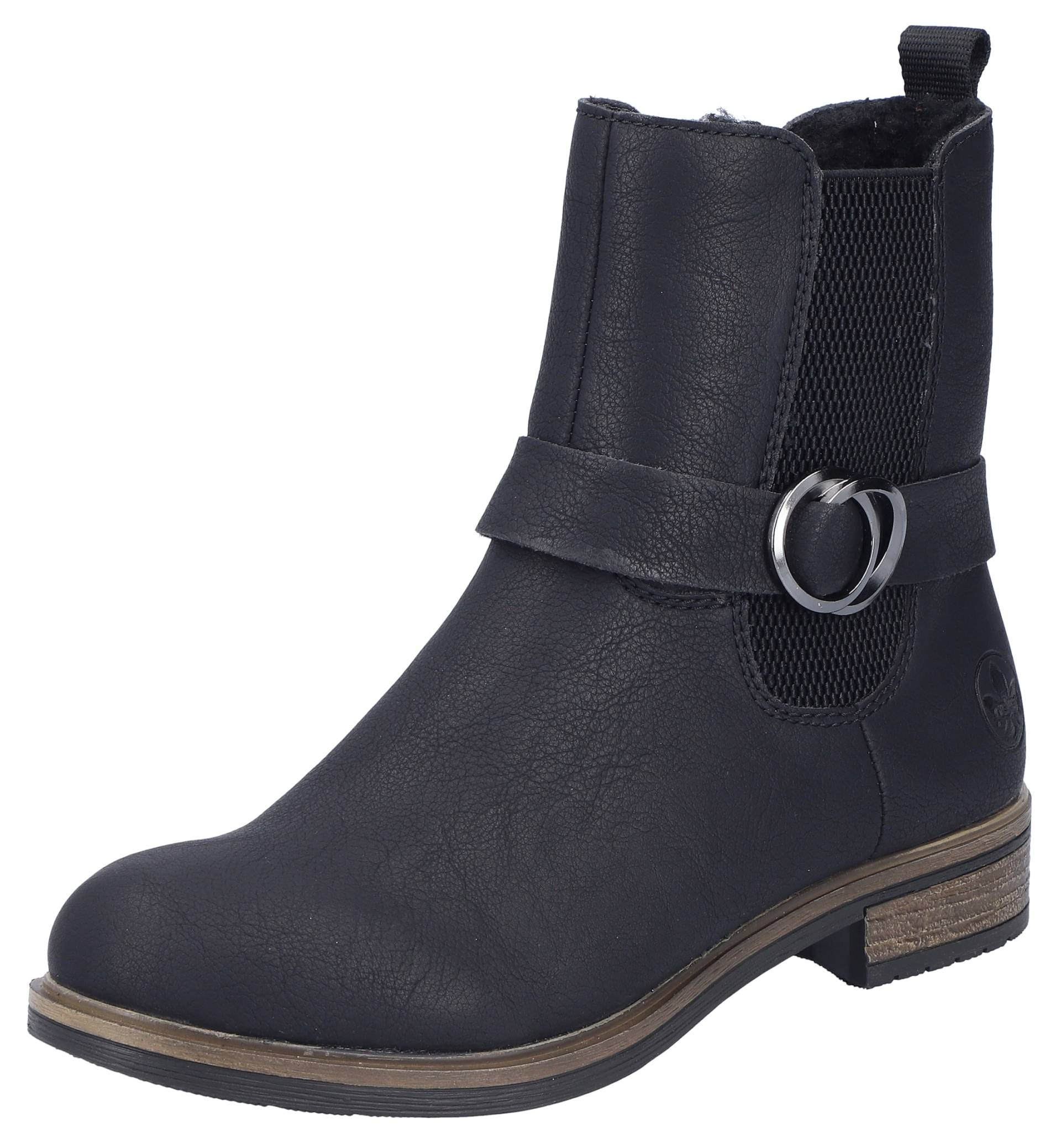 Rieker Winterstiefelette, Chelseaboots, Boots, Blockabsatz, mit Innenreissverschluss Rieker Winterstiefelette, Chelseaboots, Boots, Blockabsatz, mit Innenreissverschluss von Rieker