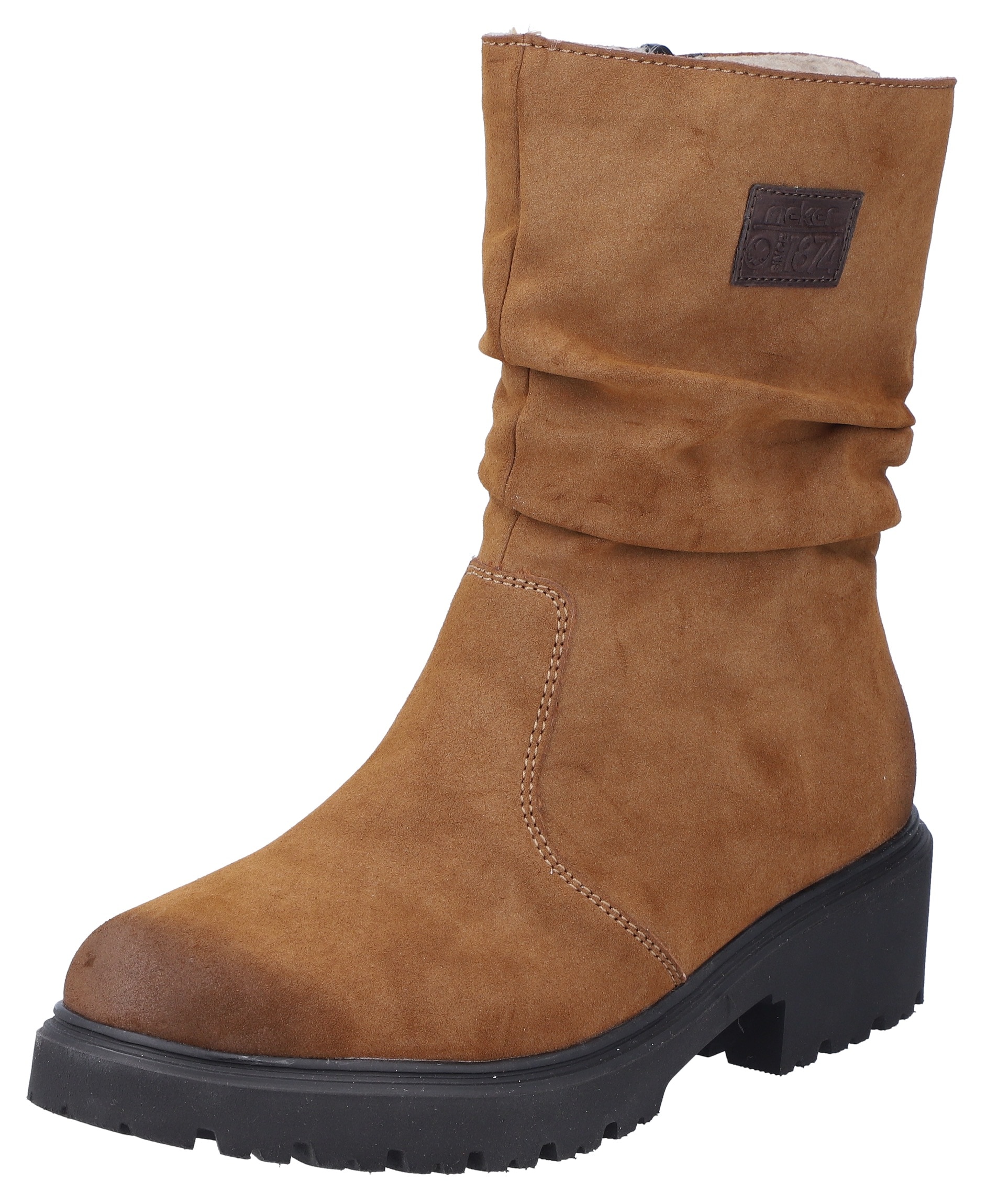 Rieker Winterstiefelette, Winterboots, Profilsohle, slouchy Schaft, mit Innenreissverschluss von Rieker