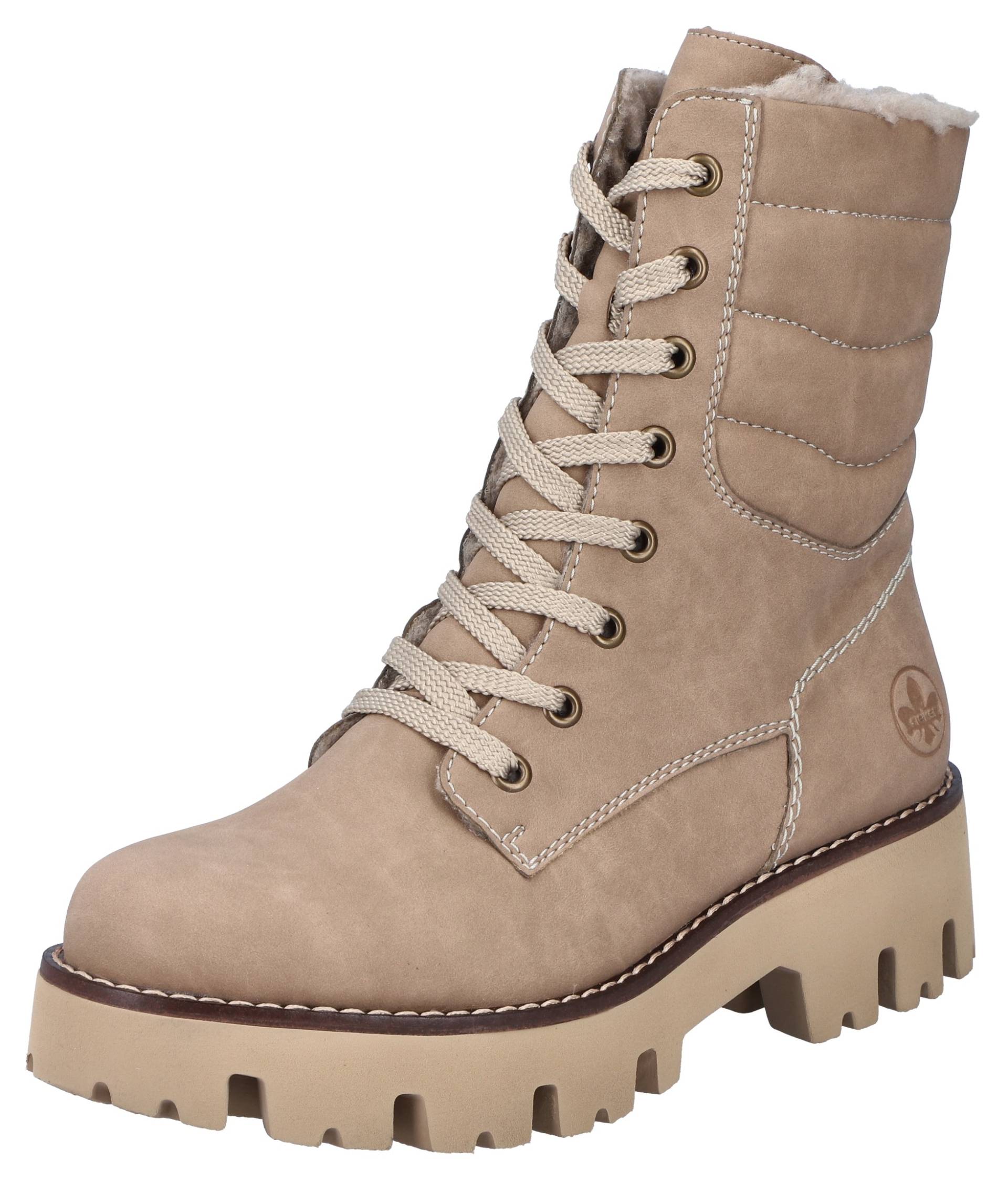 Rieker Winterstiefelette, Winterboots, Schnürboots, Profilsohle, mit Innenreissverschluss Rieker Winterstiefelette, Winterboots, Schnürboots, Profilsohle, mit Innenreissverschluss von Rieker