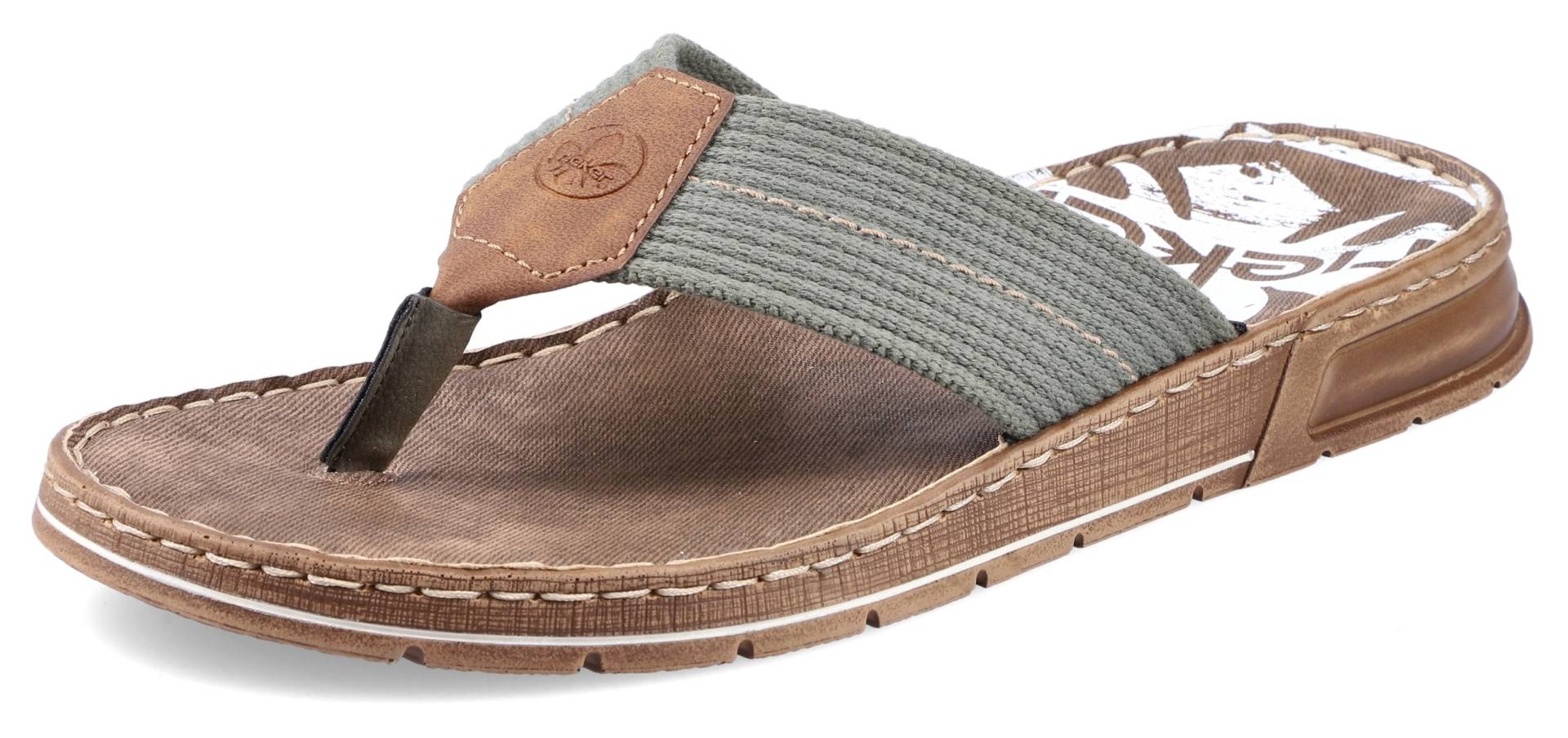 Rieker Zehentrenner, Sommerschuh, Schlappen, Poolslides, Badeschuh, mit Logoschriftzug Rieker Zehentrenner, Sommerschuh, Schlappen, Poolslides, Badeschuh, mit Logoschriftzug von Rieker