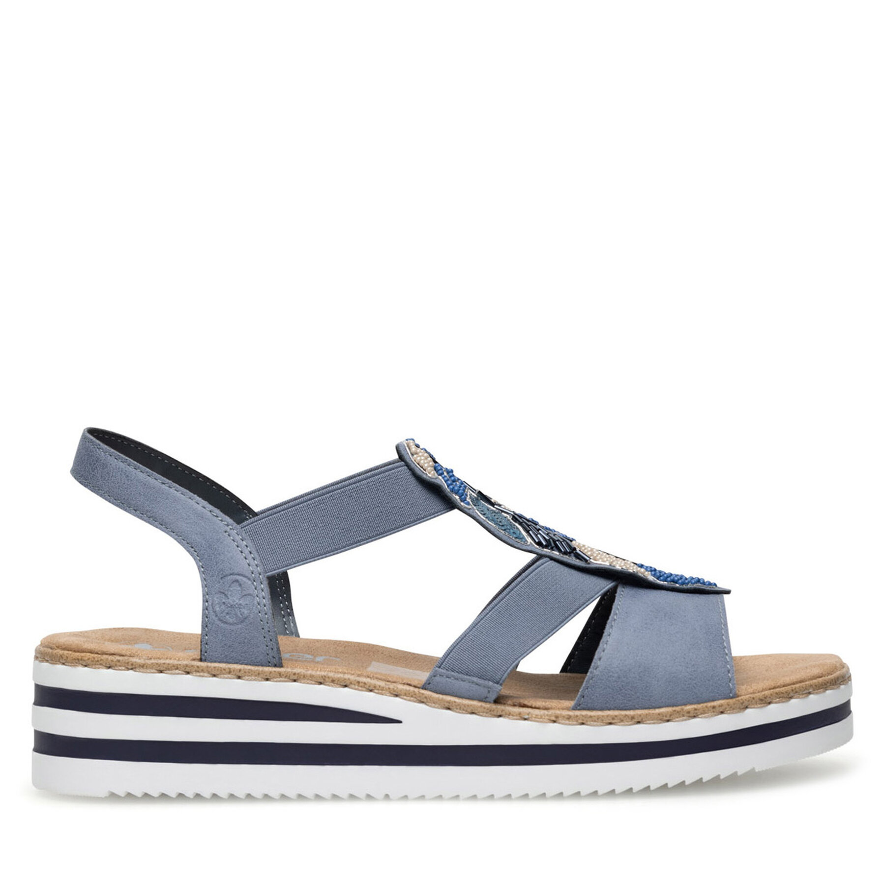 Sandalen Rieker V0207-12 Blau von Rieker