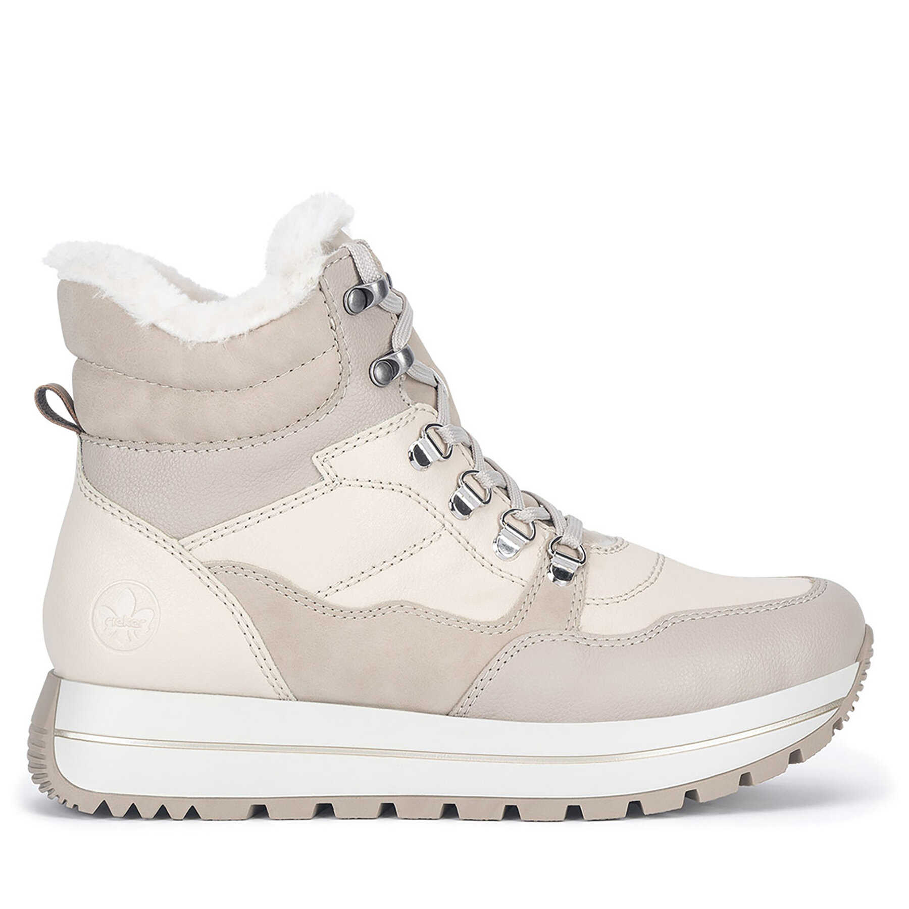 Schnürschuhe Rieker N4002-60 Beige von Rieker