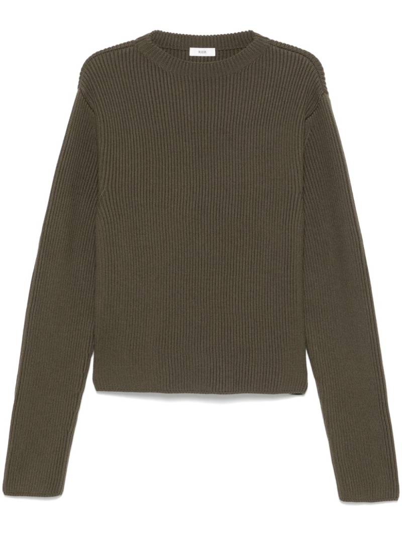 Rier crew-neck sweater - Green von Rier