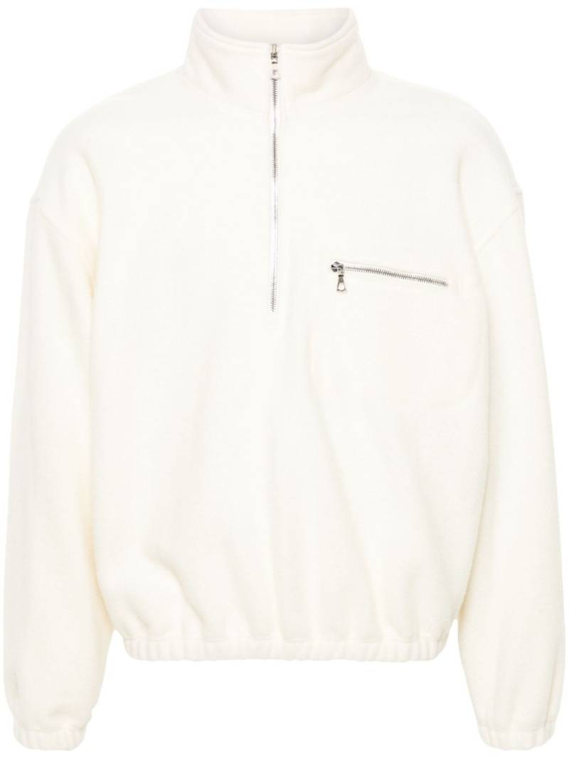 Rier high-neck fleece sweatshirt - Neutrals von Rier