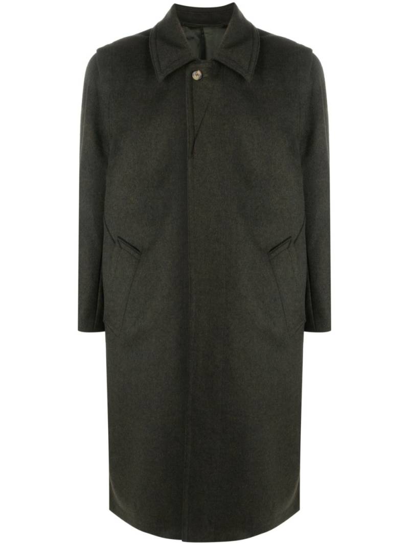 Rier single-breasted wool trench coat - Green von Rier