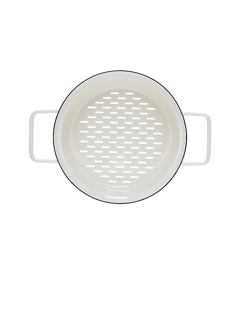 RIESS Emaille Dünsteinsatz Aromapot - Truehomewear 20cm weiss von Riess