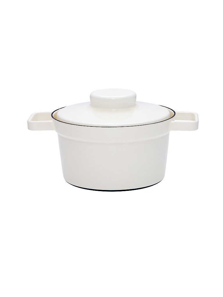 RIESS Emaille Topf mit Deckel Aromapot - Truehomeware 20cm 1,75l weiss von Riess