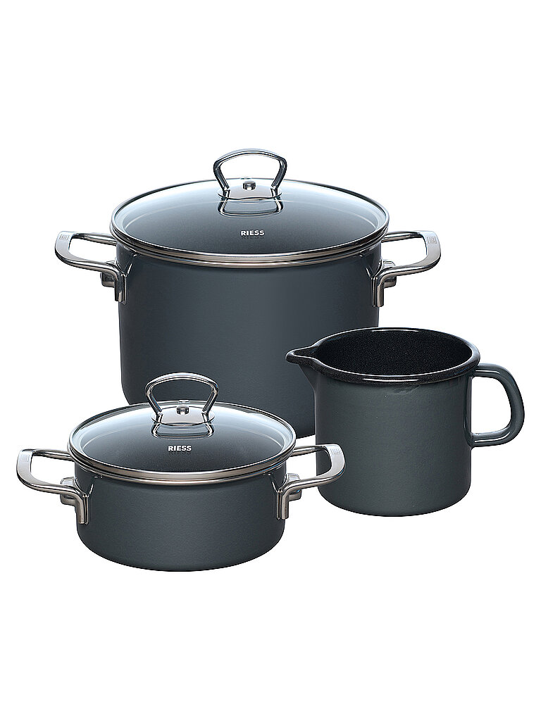 RIESS Starter Set 3-tlg. NOUVELLE PUR Dark-Grey grau RIESS Starter Set 3-tlg. NOUVELLE PUR Dark-Grey grau von Riess