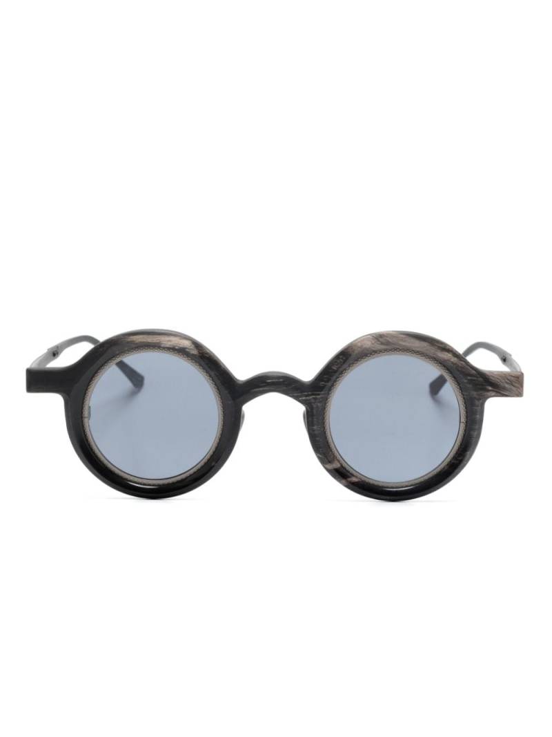 Rigards abstract-effect round-frame sunglasses - Black von Rigards