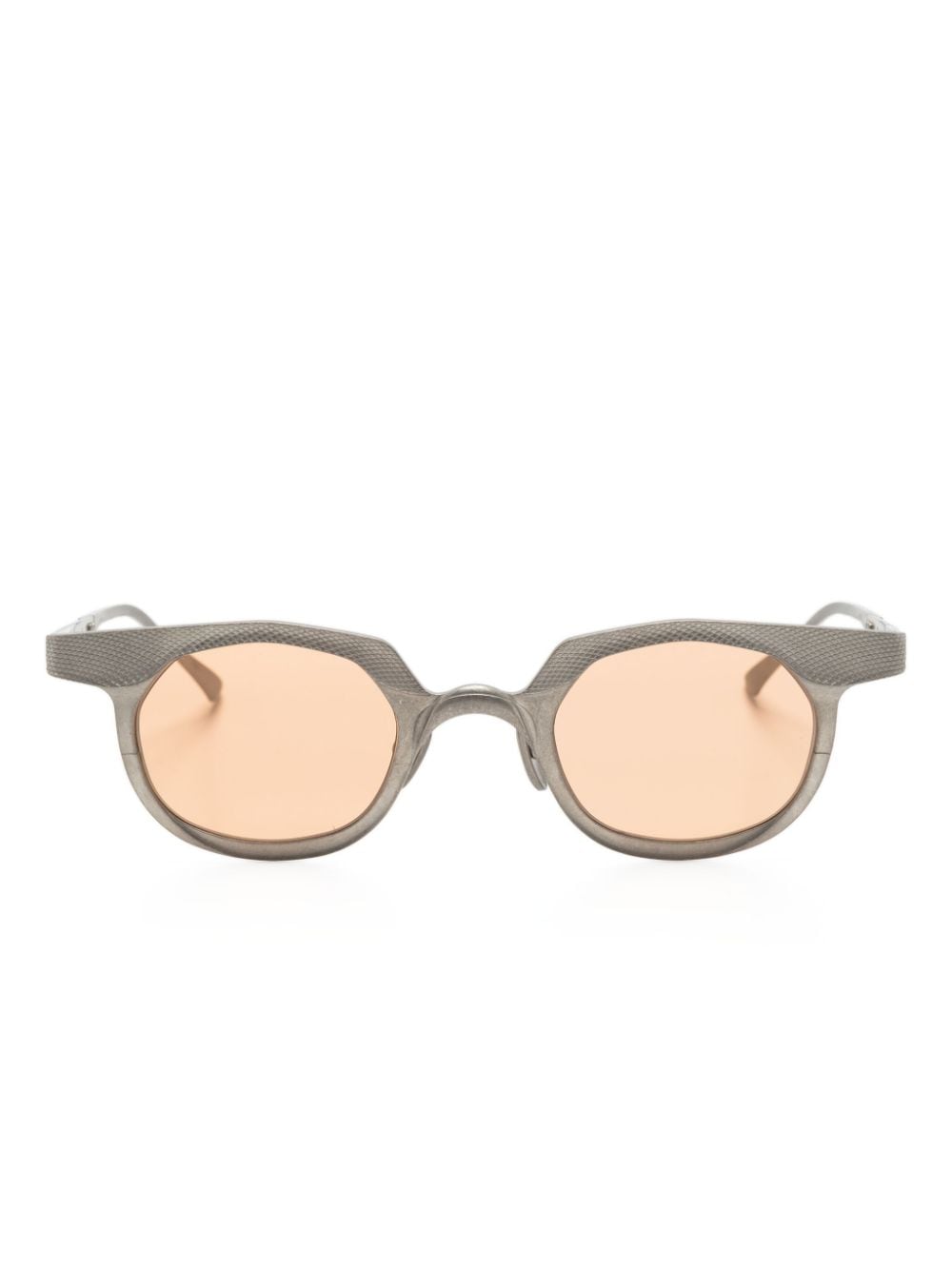 Rigards antique-effect oval-frame sunglasses - Silver von Rigards