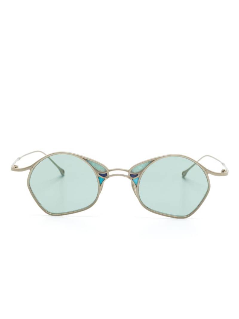 Rigards gemstone-embellished geometric-frame sunglasses - Gold von Rigards