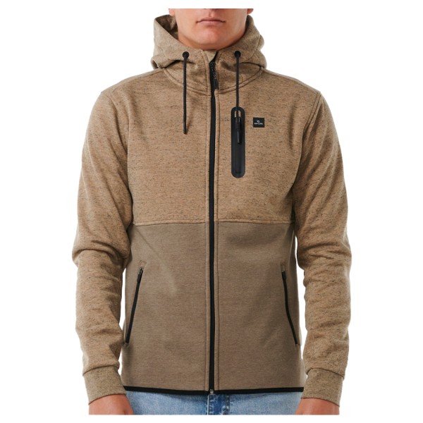 Rip Curl - Anti Series Departed Zip Through - Fleecejacke Gr L;M;S;XL;XXL braun;grau von Rip Curl