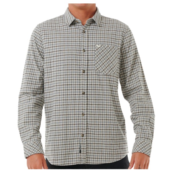 Rip Curl - Classic Surf Checked In Flanne - Hemd Gr L grau von Rip Curl