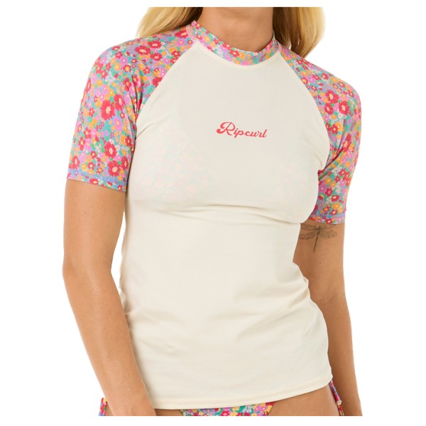 Rip Curl - Women's Las Flores S/S UPF Rash Vest - Lycra Gr XS weiß Rip Curl - Women's Las Flores S/S UPF Rash Vest - Lycra Gr XS weiß von Rip Curl