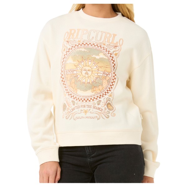 Rip Curl - Women's Luna Relaxed Crew - Pullover Gr M;XL;XS grau;weiß von Rip Curl