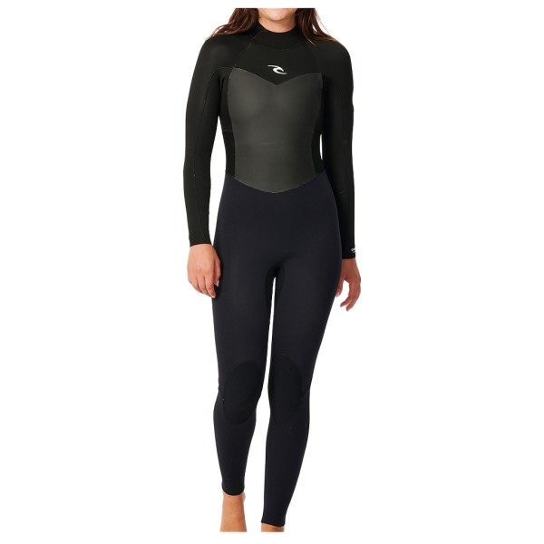 Rip Curl - Women's Omega 3/2 Steamer Back Zip - Neoprenanzug Gr 10 - Regular schwarz von Rip Curl