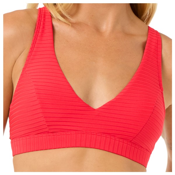 Rip Curl - Women's Premium Surf Deep V - Bikini-Top Gr XS - D-DD rot von Rip Curl