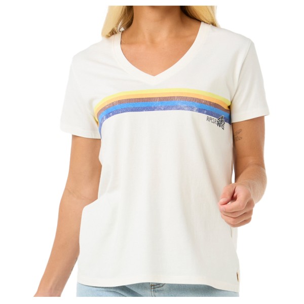 Rip Curl - Women's Surfarama V Neck - T-Shirt Gr L;M;S;XL;XS;XXL;XXS grau;weiß von Rip Curl
