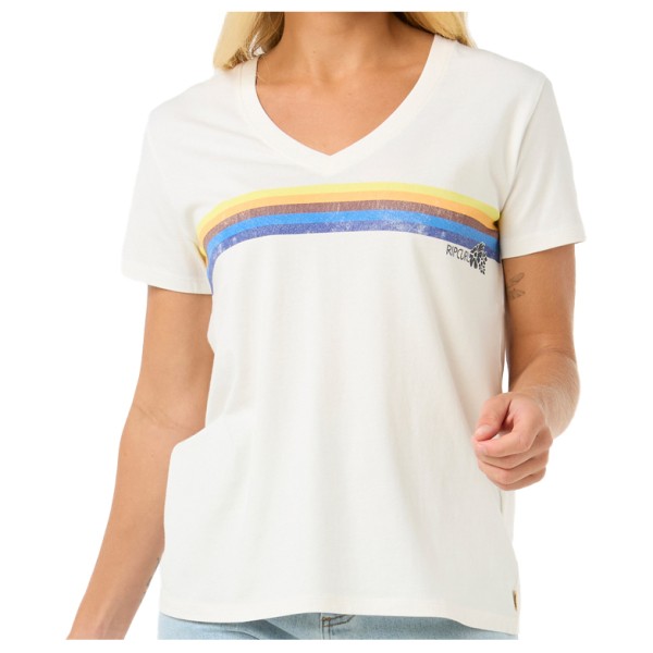 Rip Curl - Women's Surfarama V Neck - T-Shirt Gr S weiß von Rip Curl