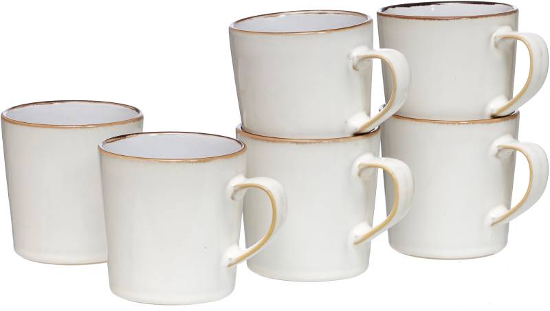 Ritzenhoff & Breker Becher »Kaffeebecher-Set Visby 6tlg, Weiss«, (Set, 6 tlg., Das Set besteht aus 6 Kaffeebechern), 6-teilig von Ritzenhoff & Breker