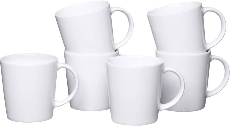 Ritzenhoff & Breker Becher »Malmö«, (Set, 6 tlg., 6 Kaffeebecher (400 ml, 10 cm hoch, 9,5 cm Durchmesser), 400 ml, 6-teilig von Ritzenhoff & Breker