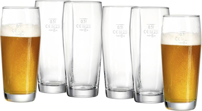 Ritzenhoff & Breker Bierglas »Willi«, (Set, 6 tlg.), 500 ml, 6-teilig von Ritzenhoff & Breker