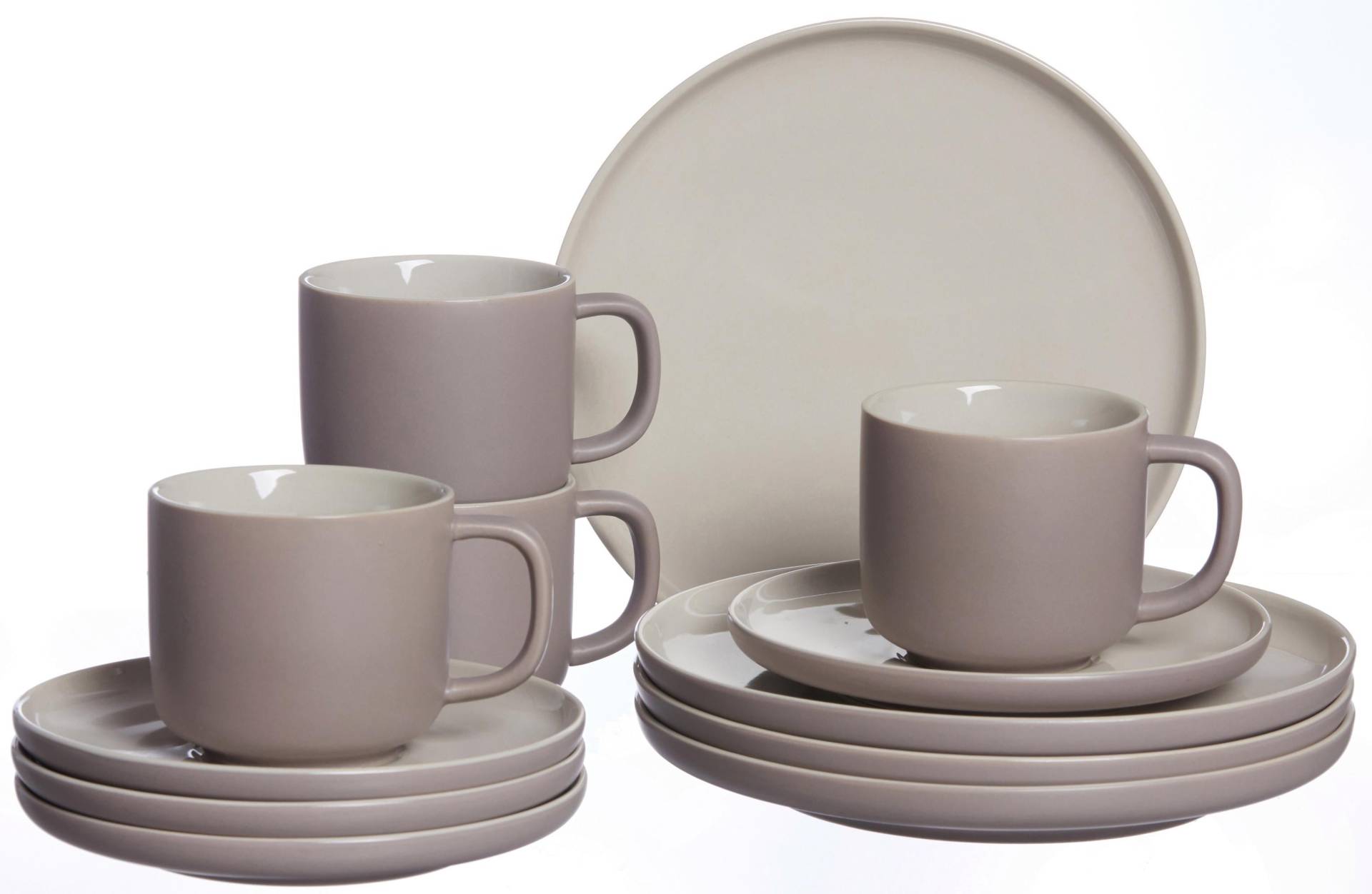 Ritzenhoff & Breker Kaffeeservice »Geschirr-Set, Service Jasper«, (Set, 12 tlg.), Scandic Style, 12 Teile, für 4 Personen von Ritzenhoff & Breker