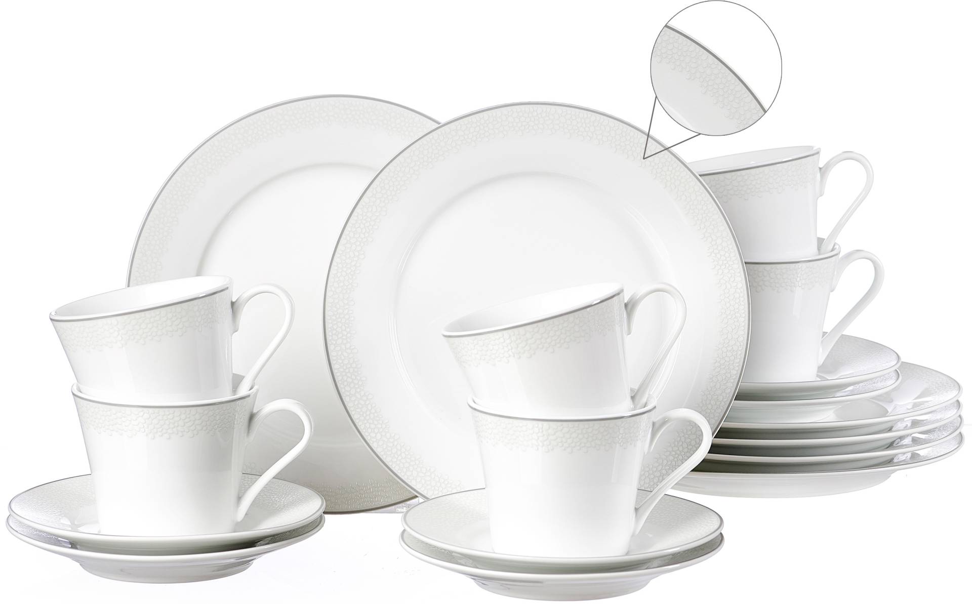 Ritzenhoff & Breker Kaffeeservice »Geschirr-Set, Service Venezia«, (Set, 18 tlg.), puristisches Design, 18 Teile, für 6 Personen von Ritzenhoff & Breker