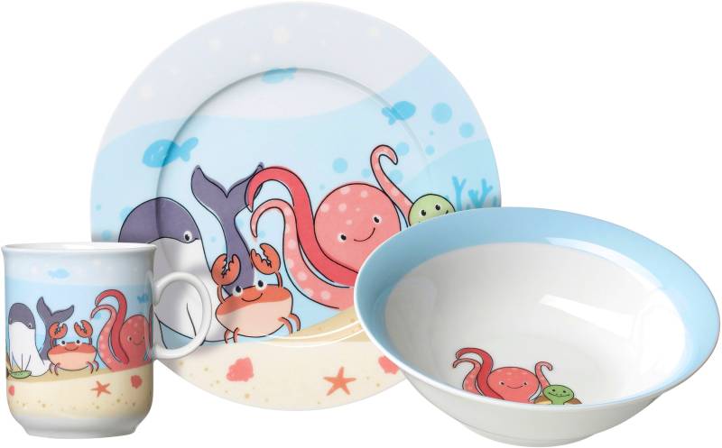 Ritzenhoff & Breker Kindergeschirr-Set »Unterwasserwelt«, (Set, 3 tlg.), im dekorativen Geschenkkarton von Ritzenhoff & Breker