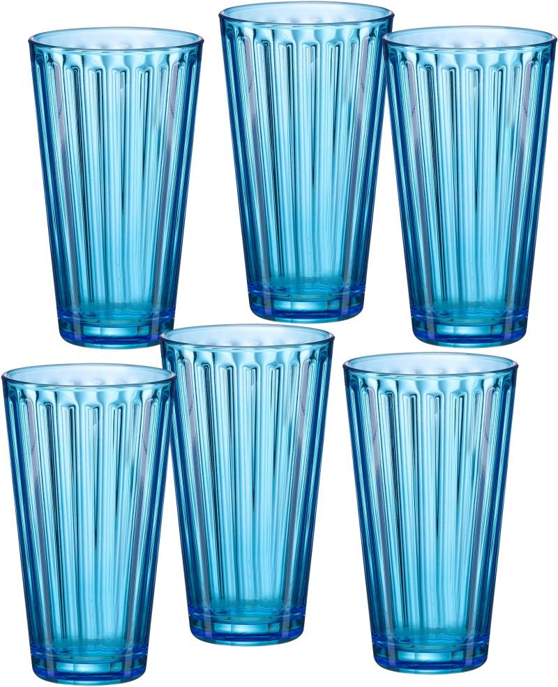 Ritzenhoff & Breker Longdrinkglas »Lawe«, (Set, 6 tlg., 6 Longdrinkgläser, je 400 ml), topaktuelles Innen-Facettierung von Ritzenhoff & Breker