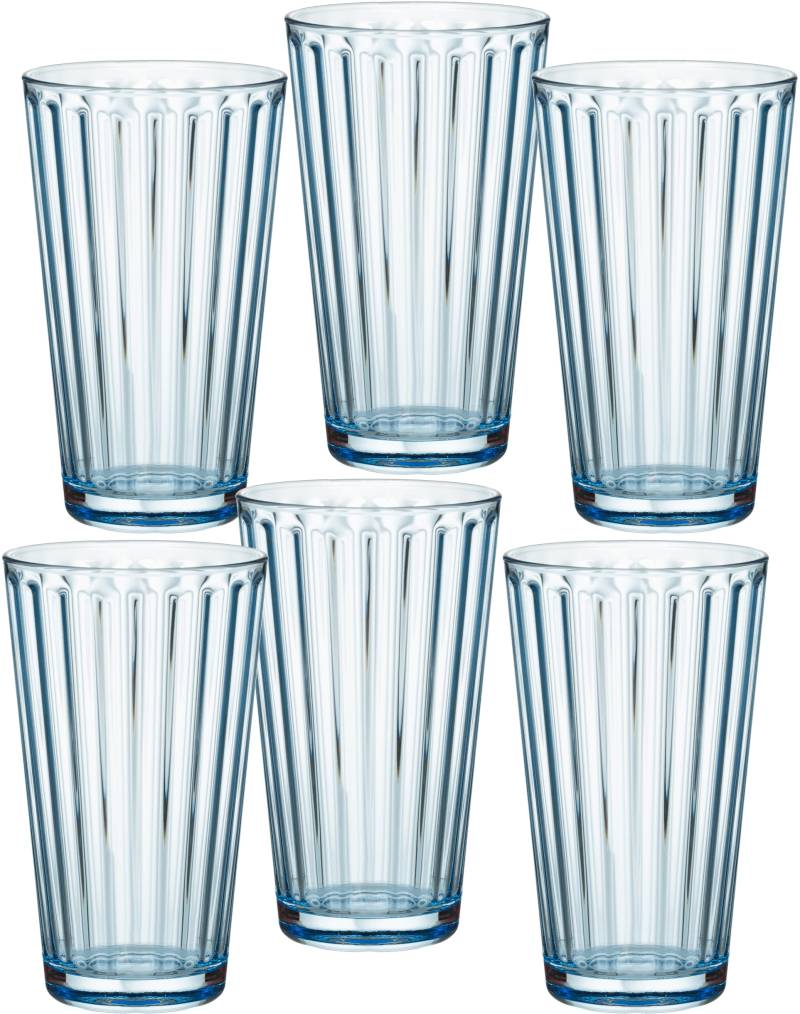 Ritzenhoff & Breker Longdrinkglas »Lawe«, (Set, 6 tlg., 6 Longdrinkgläser, je 400 ml), topaktuelles Innen-Facettierung von Ritzenhoff & Breker