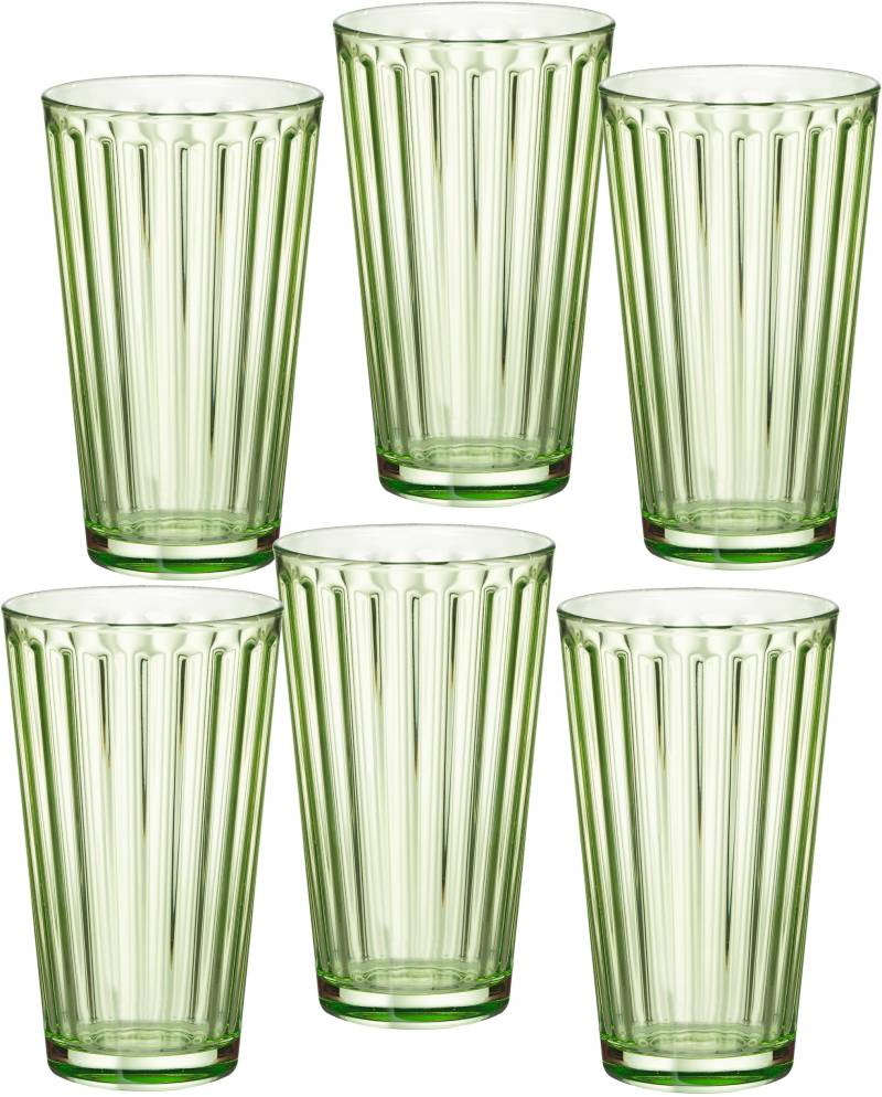 Ritzenhoff & Breker Longdrinkglas »Lawe«, (Set, 6 tlg., 6 Longdrinkgläser, je 400 ml), topaktuelles Innen-Facettierung von Ritzenhoff & Breker