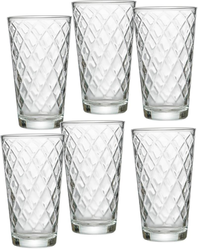 Ritzenhoff & Breker Longdrinkglas »Wela«, (Set, 6 tlg., 6 Longdrinkgläser, je 400 ml), topaktuelles Innen-Facetting, 400 ml von Ritzenhoff & Breker