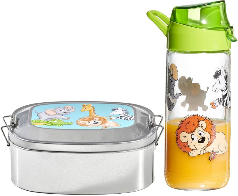 Ritzenhoff & Breker Lunchbox »Happy Zoo«, (Set, 2 tlg.), inkl. Trinkflasche von Ritzenhoff & Breker